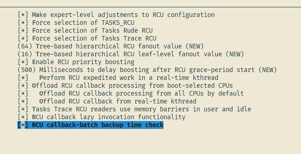 RCU option